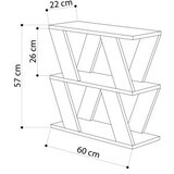 Decortie Klub sto Lazena 60​x57x22cm Hrast | Eponuda.ba