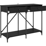  Konzolna stolica s ladicama Crni hrast 100 x 39 x 78,5 cm | shoptok.hr