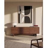 Kave Home TV omarica v orehovem dekorju v temni naravni barvi 150x46x40 cm Norlen – | Shoptok.si