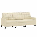  4-dijelni set sofa s jastucima krem od umjetne kože | shoptok.hr