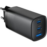 Gembird Punjač 2xType-C + 1x-A fast charger, 65W PD, back GEMBIRD, TA-UC-PDQC65-01-BK Cijene