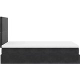  Otomanski okvir kreveta s madracima crni 120x190 cm baršunasti | shoptok.hr