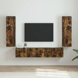 TV zidni ormar Zidne 2 pcs Dimljeni hrast 30 x 31 x 100 cm | shoptok.hr