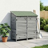  Vrtna Šupa s krovom Siva 106 x 56 x 113,5 cm Čvrsto drvo jele | shoptok.hr