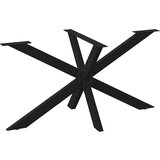 vidaXL Noga za blagovaonski stol pauk oblik crna 150x78x(72-73) cm cijene