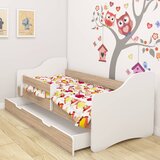  Dječji krevet ACMA III bez motiva, bočna sonoma + ladica 180x80 cm | shoptok.hr