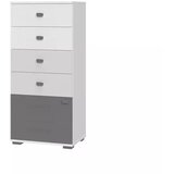 Jela KOMODA ARC B5-Bela mat lak/perla siva mat lak/grafit mat lak | Shoptok.si