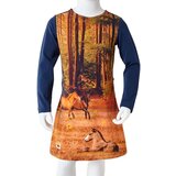  Dječja haljina s dugim rukavima modra 104 | shoptok.hr