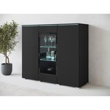 P & B Visoka Komoda Vera 120, Črna, Led | Shoptok.si