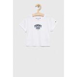 Tommy Hilfiger Otroška kratka majica bela barva | Shoptok.si