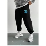 Dewberry 84184 3 Thread Mens Sweatpants-BLACK-BLUE Cijene