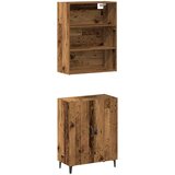 Maison Chic Komoda - Predalnik s stensko omarico stari lesni inženirski les, (21719469) | Shoptok.si