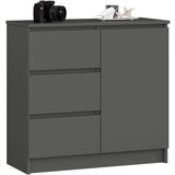 AKORD KOMODA K80 JERRY 1D 3SZ GRAFITNO SIVO, (21702906) Cene