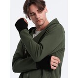 Ombre Asymmetrical men's sweatshirt with a spacious hood NANTES | Shoptok.si