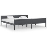vidaXL okvir za krevet od masivne borovine sivi 200 x 200 cm Cijene