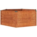  Povišena vrtna gredica boja hrđe 129x129x45 cm čelik COR-TEN | Eponuda.ba