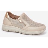 EVENTO Boto Women's Platform Slip-Ons With Zipper Gold Leanae | Shoptok.si