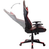 vidaXL Gaming stol črno in rdeče umetno usnje | Shoptok.si