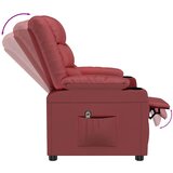  Električni naslonjač od umjetne kože crvena boja vina | shoptok.hr