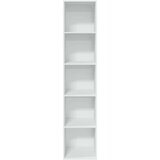 vidaXL Knjižna omara bela 40x30x189 cm inženirski les | Shoptok.si