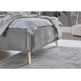 Meise Möbel Siva oblazinjena zakonska postelja z letvenim dnom 140x200 cm Mattis – | Shoptok.si