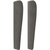  Vzglavje z ušesi temno sivo 83x23x118/128 cm žamet, (20792851) | Shoptok.si