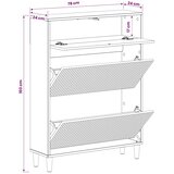  Ormar za cipele ARNHEM 78 x 24 x 103 cm Konstruirano drvo - Dimljeni hrast | shoptok.hr