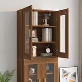 Viseći zidni ormarić boja smeđeg hrasta 69,5 x 34 x 90 cm | Eponuda.com