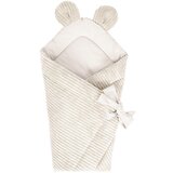 MeowBaby Bež ovijalka iz manšestra za dojenčke 35x65 cm - | Shoptok.si