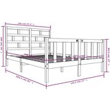  Okvir za krevet od masivne borovine 140 x 200 cm | shoptok.hr