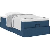  Otomanski okvir kreveta s madraca plavi 90x190cm od tkanine | shoptok.hr