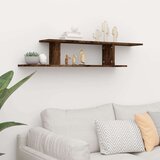 Stenska TV polica dimljeni hrast 125x18x23 cm konstruiran les, (20765102) | Shoptok.si