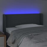  Posteljno vzglavje temno sivo 93x16x78/88 cm blago, (20738014) | Shoptok.si
