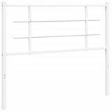 Maison Chic kovinsko posteljno vzglavje - vzglavna omarica - nočna omarica belo 107 cm, (21704732) Cene