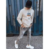 DStreet Bluza męska ocieplana z kapturem beżowa | Shoptok.si