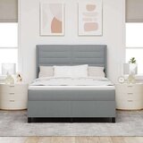 Box spring krevet Svjetlosiva 140 x 190 cm tkanina | shoptok.hr