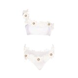 Luna Collection Ženski dvodelni kupaći kostim Fiori beli | Eponuda.com