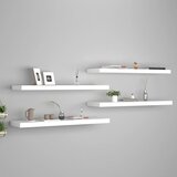 Maison Chic 4 kosi Stenske Police - Viseče police bele 90x23,5x3,8 cm MDF, (21793628) | Shoptok.si