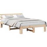  Okvir kreveta od borovine Prirodni Masivna borovina 120 x 200 cm | shoptok.hr