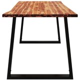  Blagovaonski stol sa živim rubom 160x80x75 cm od drva bagrema | shoptok.hr