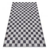 RugsX Preproga AURA EB112 siva - Šahovnica, strukturna, moderna 160x220 cm, (5000188385) | Shoptok.si