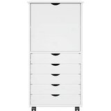  Mobilni ormar Bijelo 53 x 39 x 103 cm Čvrsto borovo drvo | Eponuda.com