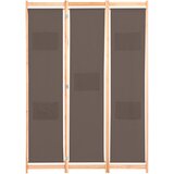 Maison Chic Paravan - Sobne pregrade 3-delni 120x170x4 cm rjavo blago, (22111508) | Shoptok.si