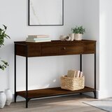  Konzolni stol boja hrasta 100 x 34,5 x 75 cm konstruirano drvo Cijene