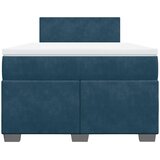 Box spring krevet s madracem tamnoplavi 120 x 200 cm baršunasti | shoptok.hr