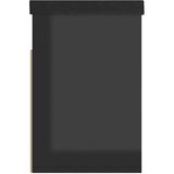  Klupa za cipele s jastukom sjajna crna 80 x 30 x 47 cm drvena | shoptok.hr