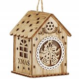 springos Božićna Dekoracija - Smeđe-Bijela, 6 x 9 cm | shoptok.hr