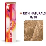 Wella Professionals Color Touch Rich Naturals profesionalna demi-permanentna barva za lase z večdimenzionalnim učinkom 8/38 60 ml | Shoptok.si