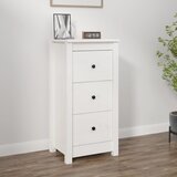 Maison Chic Komoda - Predalnik bela 40x35x80 cm trdna borovina, (21716320) | Shoptok.si