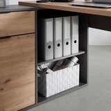 Mömax Pisalna Miza Samson - Exklusiv-,hrast/siva B. | Shoptok.si